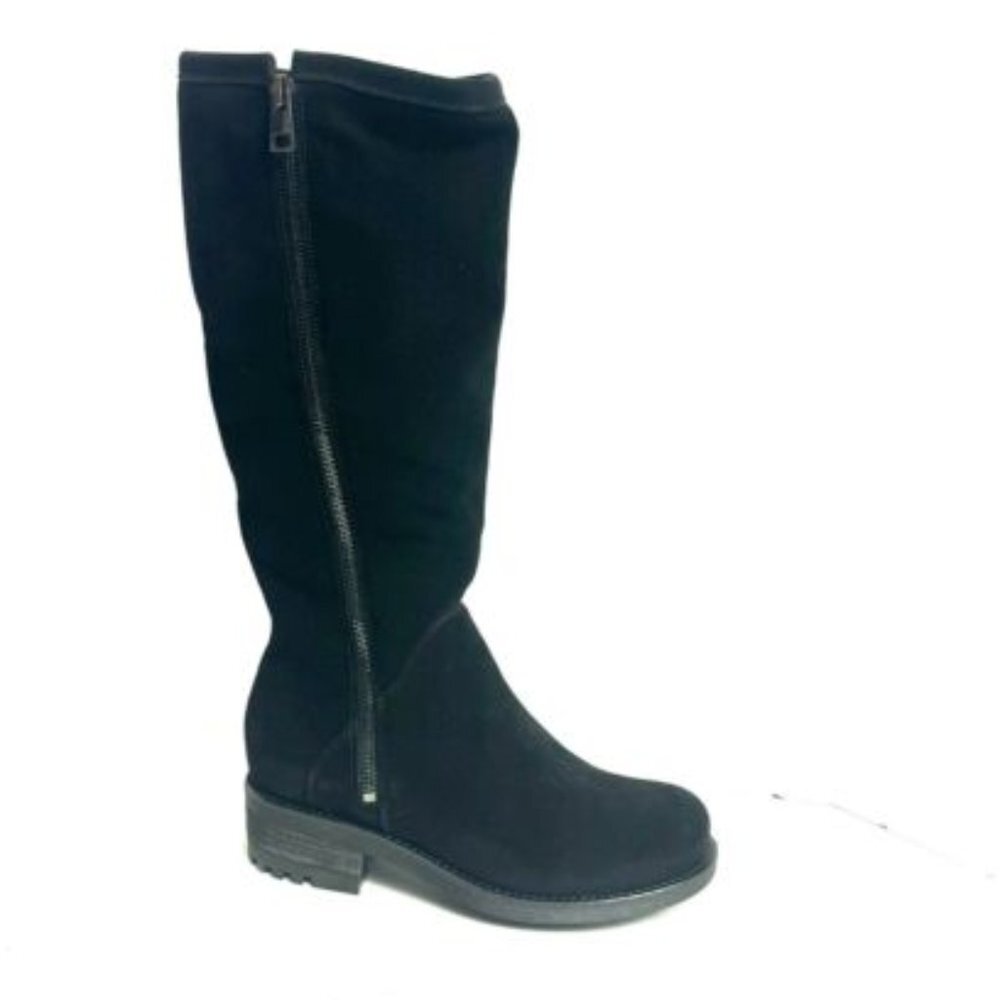 La Canadienne Womens Cecile Boot Black Suede Size 6 M